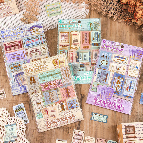 Stamp Sticker For Ticket Collection