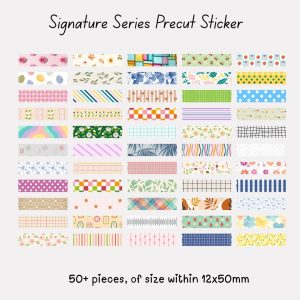 Signature Precut Stickers – Pattern Tape - Design 1