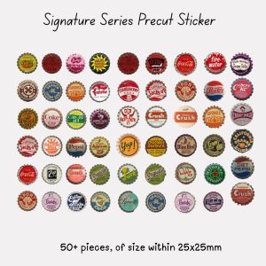 Signature Precut Stickers – Vintage Bottle Cap