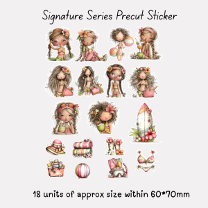 Signature Precut Stickers – Summer Beach Girls