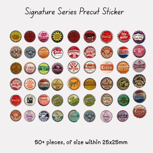 Signature Precut Stickers – Vintage Bottle Cap