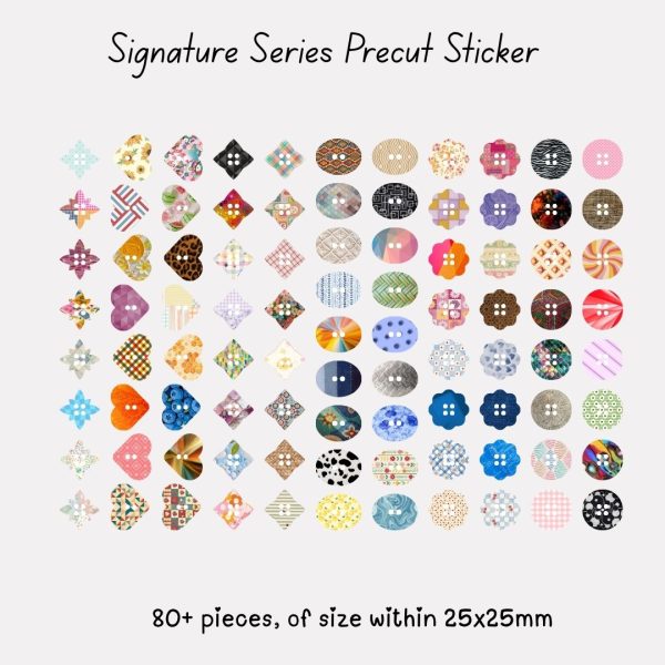 Signature Precut Stickers – Vintage Sewing Button
