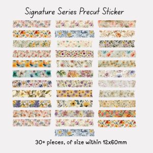 Signature Precut Stickers – Vintage Floral Tape