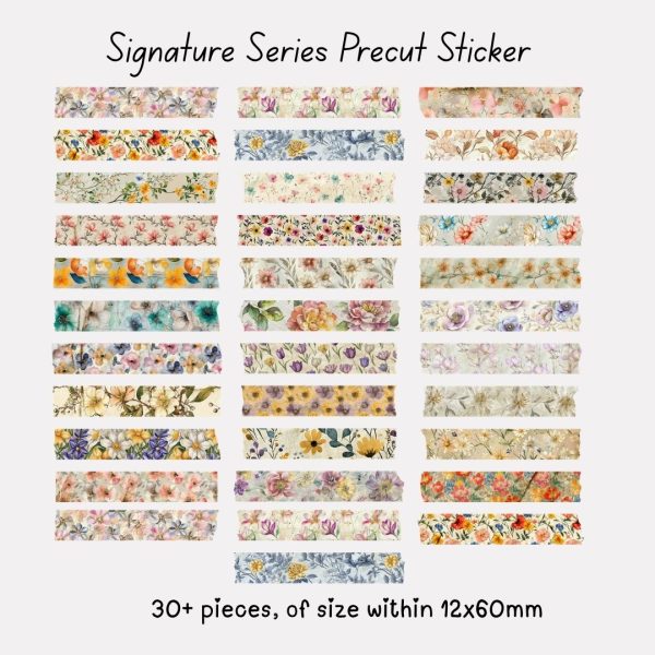 Signature Precut Stickers – Vintage Floral Tape