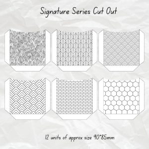 Signature Cutout – Black & White Pattern