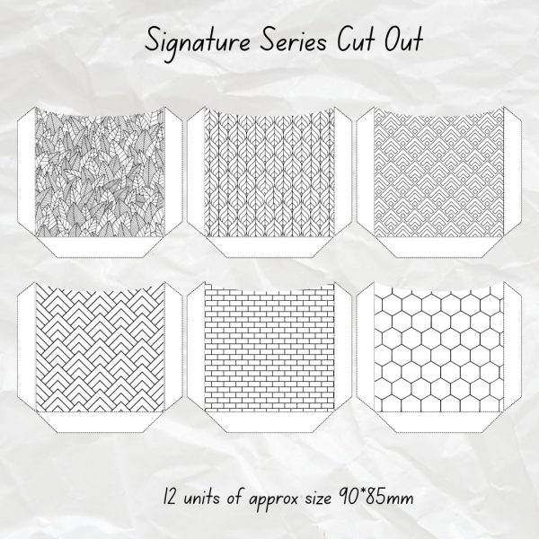 Signature Cutout – Black & White Pattern