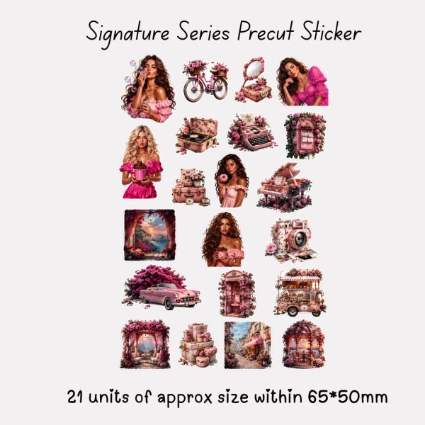 Signature Precut Stickers - Blush Romance