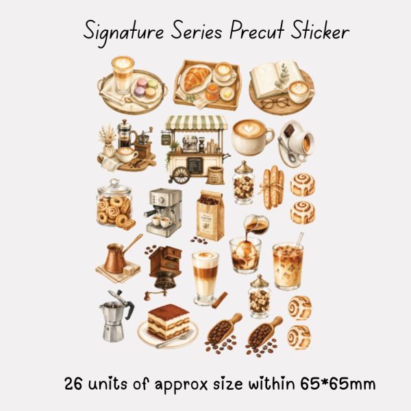 Signature Precut Stickers - Cozy Coffee Moments