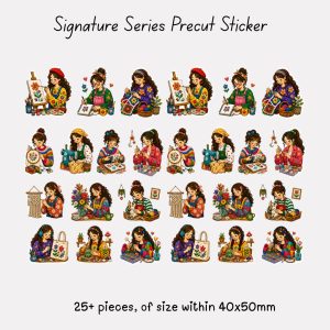 Signature Precut Stickers – Crafty Puffy Girls