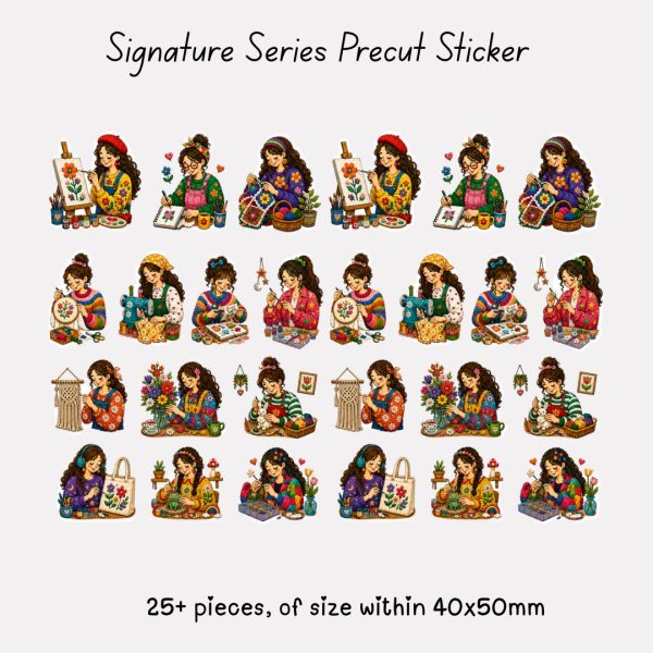 Signature Precut Stickers – Crafty Puffy Girls