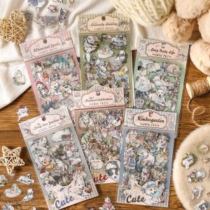 Cute Pet PET Stickers Collection