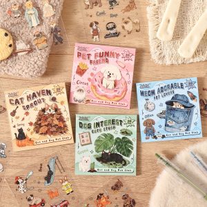 Cute Cat & Dog PET Sticker Pack