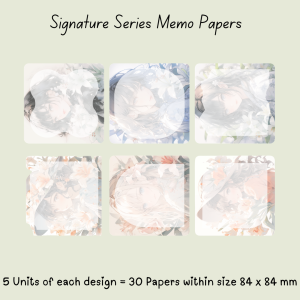 Signature Memo Papers – Dreamy Anime