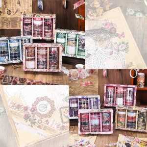 Vintage Floral Washi Plus PET Tape Set