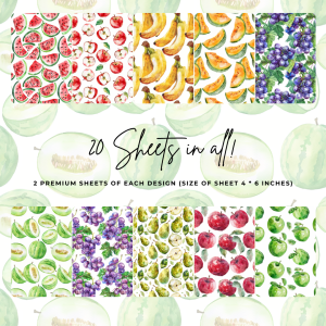 Signature Material Paper – Fruit Pattern