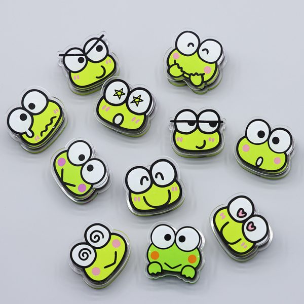 Kawaii Frog Acrylic Paper Clips