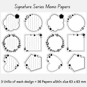 Signature Memo Papers – Love Notes