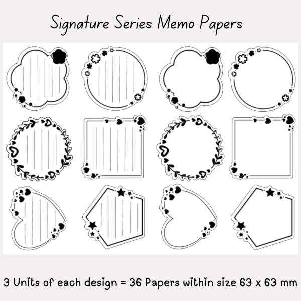 Signature Memo Papers – Love Notes