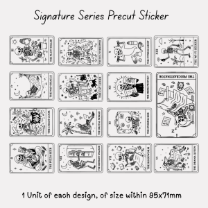 Signature Precut Stickers – Humorous Tarot Card
