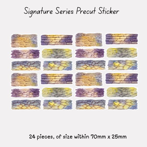 Signature Precut Stickers – Cobblestone & Garden Trail Journaling Stickers