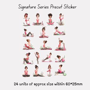 Signature Precut Stickers – Yoga & Wellness Girl