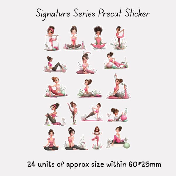 Signature Precut Stickers – Yoga & Wellness Girl