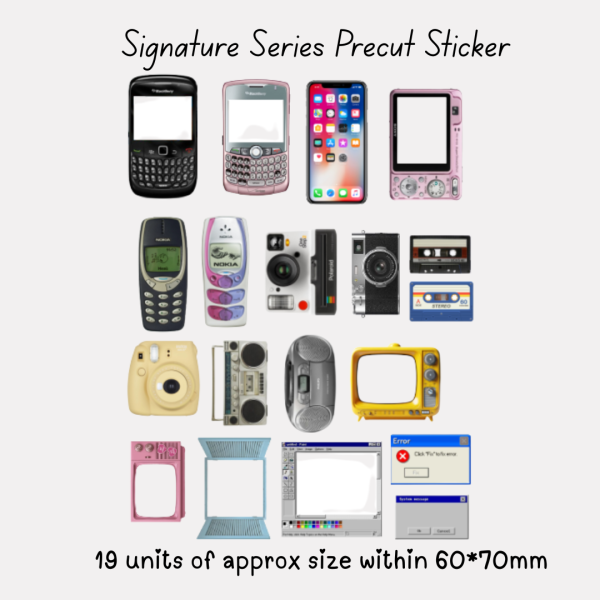 Signature Precut Stickers – Vintage Gadgets & Digital Nostalgia
