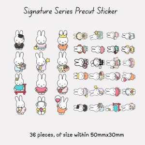 Signature Precut Stickers – Kawaii Rabbit