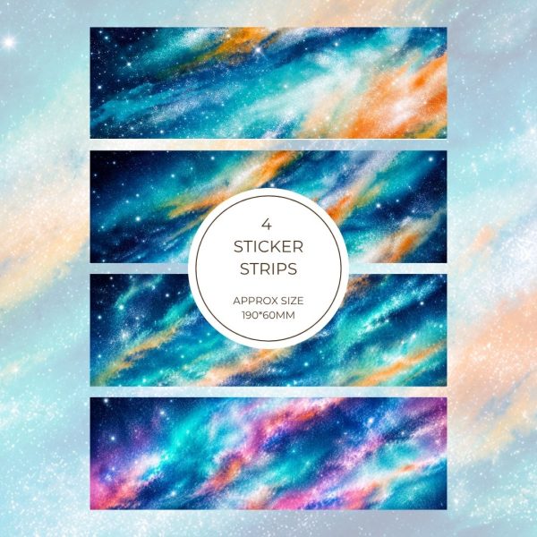 Signature Sticker Strip – Cosmic Galaxy