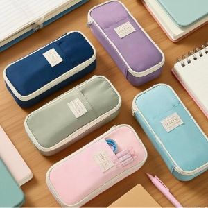 Pastel Multi-Compartment Expandable Pouch