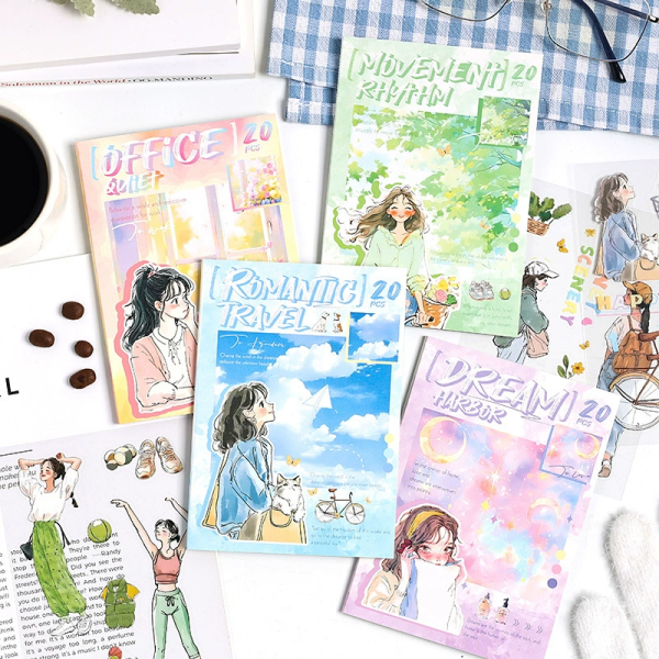Dreamscape Girl PET Sticker Book