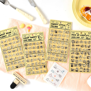 Kawaii Mini Planner Stamp Sticker Pack