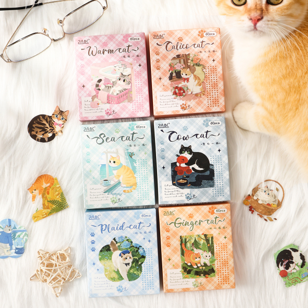 Cute Cat Sticker Box Set