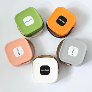 Portable Double Layer Square Jewelry Organizer Box