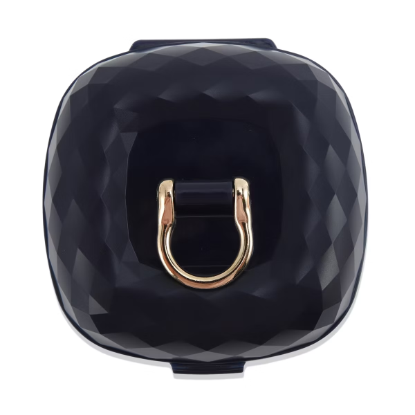 Portable Mini Diamond Jewelry Organizer Box with Mirror