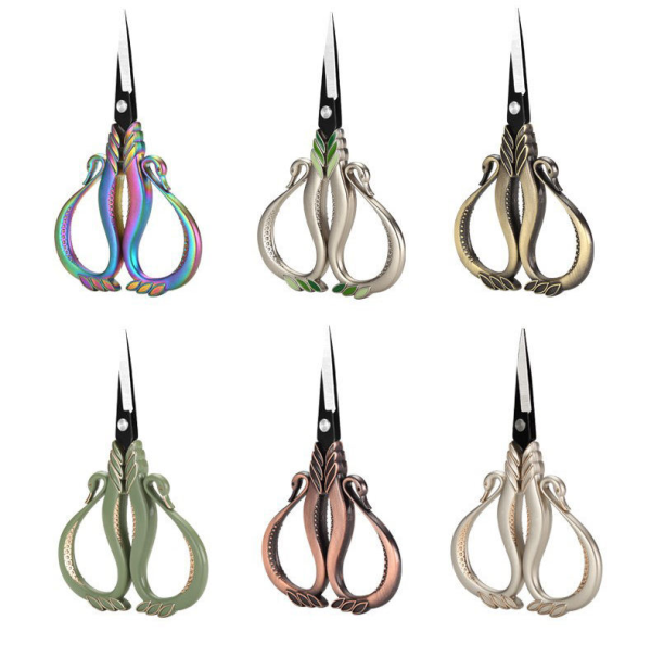 Vintage Swan Embroidery Scissors