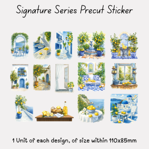 Signature Precut Stickers – Mediterranean Lemon Village