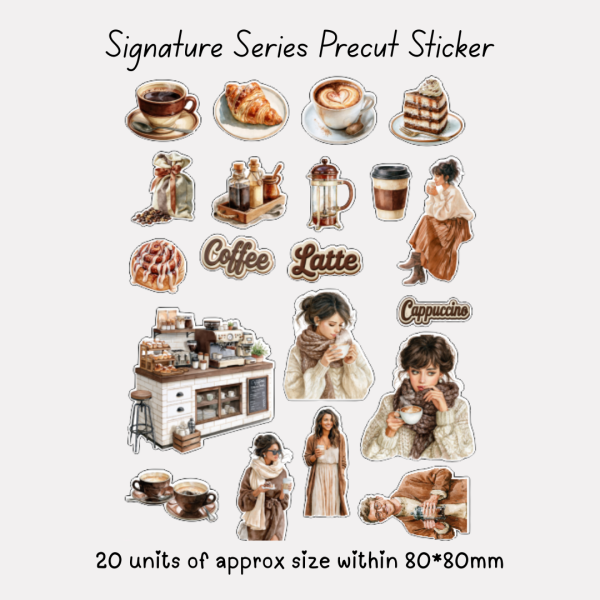 Signature Precut Stickers – Cozy Coffee Collection