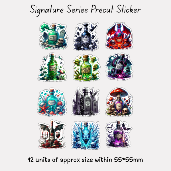 Signature Precut Stickers – Dark Potion Collection