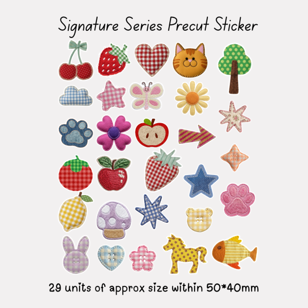 Signature Precut Stickers – Fabric Patch Collection