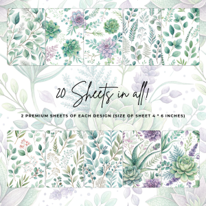 Signature Material Paper – Floral Greenery