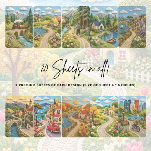 Signature Material Paper – Embroidered Landscape