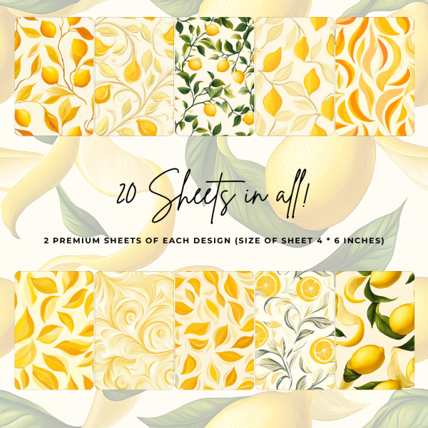 Signature Material Paper – Summer Lemon