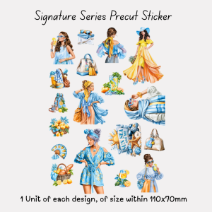 Signature Precut Stickers – Mediterranean Summer Lemon Girl