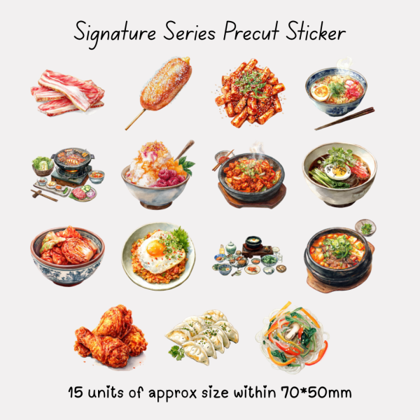 Signature Precut Stickers – Korean Food