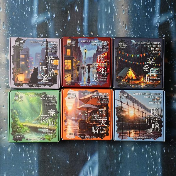 Screaming in the Rain Vintage Sticker Pack