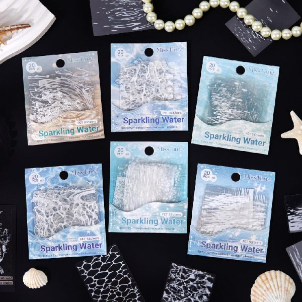 Sparkling Water PET Stickers