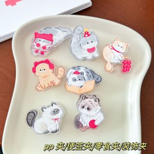 Cute Cartoon Cat Acrylic Clip
