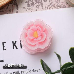 Jade Ming Flower Acrylic Clip
