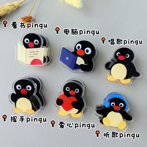 Pingu Acrylic Clip